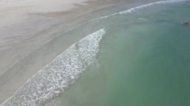 Sai Wan, Hk, Ekim 2022 'deki sahilin manzarası.