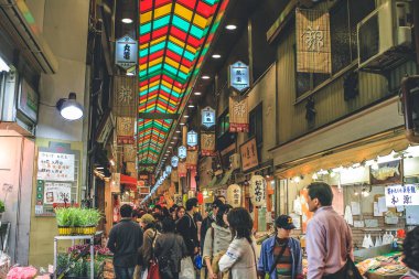 Nishiki Gıda Pazarı, Kyoto 'dan 10 Nisan 2012