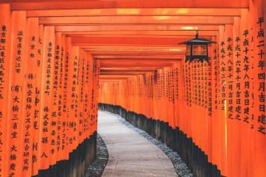 Fushimi inari taisha türbesi Kyoto, Japonya 10 Nisan 2012