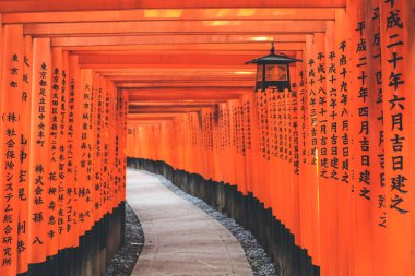 Fushimi Inari 10 Nisan 2012 'de Kyoto' da binlerce tapınak