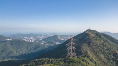 Fil Tepesi manzarası, Tates Cairn, Hong Kong 10 Mayıs 2022