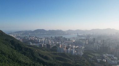 Kowloon Tepesi 'nden Hong Kong Skyline 20 Mayıs 2022
