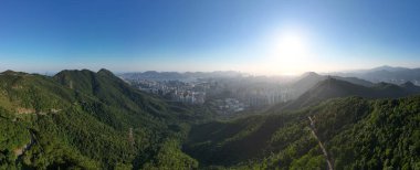 Kowloon Tepesi 'nden Hong Kong Skyline 20 Mayıs 2022