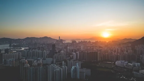 Stock image a Hong Kong Skyline from Kowloon Peak 20 May 2022