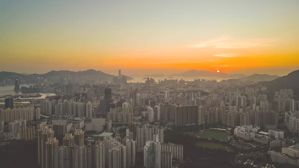 Hong Kong Skyline Kowloon Peak May 2022 — Stock Photo, Image