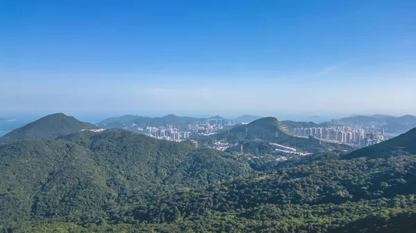 Vista Del Paisaje Del Kowloon Del Este Desde Pico Del — Foto de Stock