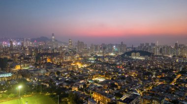 15 Mayıs 2022 'de Middle Kowloon, Hong Kong' da ikamet alanı.