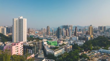 28 Ekim 2022 Kowloon City 'de ikamet alanı, hk