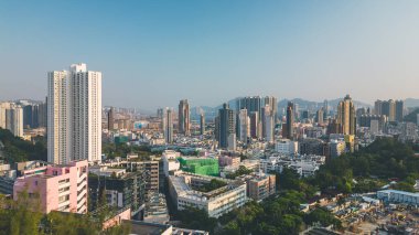 28 Ekim 2022 Kowloon City 'de ikamet alanı, hk