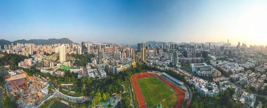 Kowloon Tsai Park manzarası, hk 28 Ekim 2022