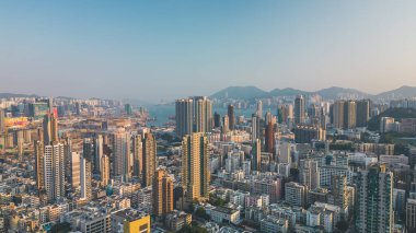 28 Ekim 2022 Kowloon City 'de ikamet alanı, hk