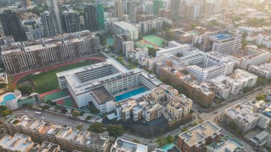 28 Ekim 2022 Kowloon Tong, Hong Kong yerleşim bölgesi.