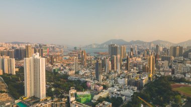 28 Ekim 2022 Kowloon City 'de ikamet alanı, hk