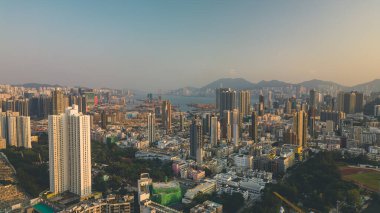 28 Ekim 2022 Kowloon City 'de ikamet alanı, hk