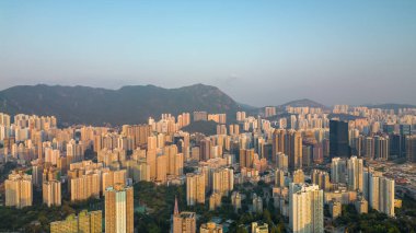 Kowloon, Hong Kong 'da ikamet alanı. 28 Ekim 2022.