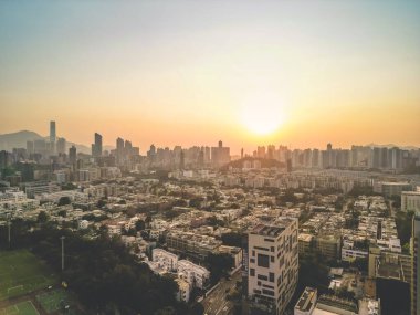 28 Ekim 2022 Kowloon Tong, Hong Kong yerleşim bölgesi.