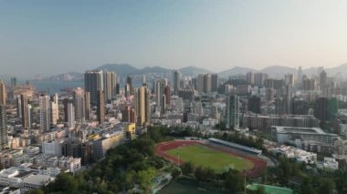 Kowloon şehrinin yerleşim bölgesi, hk 28 Ekim 2022