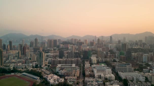 Городской Пейзаж Коулун Тонг Жилой Район Гонконга Окт 2022 — стоковое видео