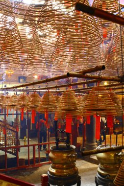 24 Mart 2012 Hong Kong 'daki Man Mo Tapınağı