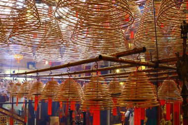 24 Mart 2012 Hong Kong 'daki Man Mo Tapınağı