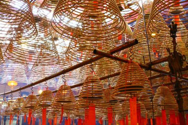 24 Mart 2012 Hong Kong 'daki Man Mo Tapınağı
