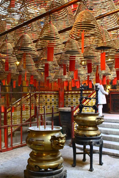 March 2012 Interior Man Temple Hong Kong — Stock Photo, Image