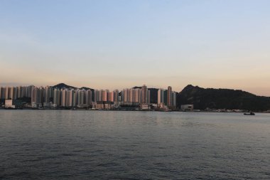 6 Mayıs 2012 Yau Tong 'daki apartman blokları.