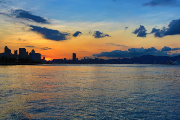 Május 2012 Táj Victoria Kikötő Hong Kong — Stock Fotó