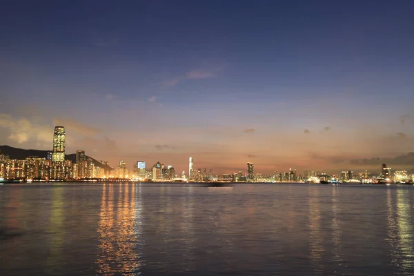 Május 2012 Táj Victoria Kikötő Hong Kong — Stock Fotó