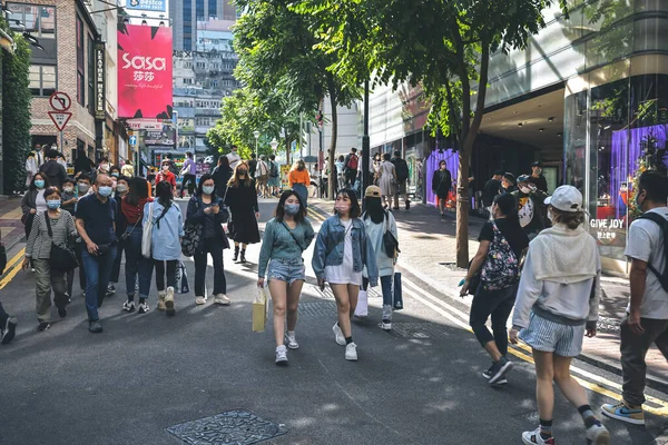 stock image the street scape of Kai Chiu Rd, Causeway Bay, 9 Nov 2022