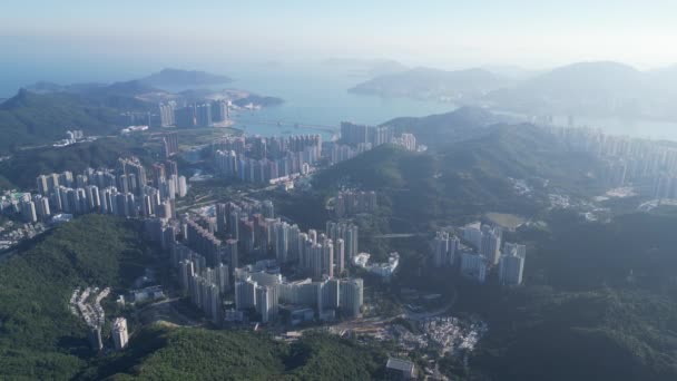 Vista Della Città Tseung Kwan Maggio 2022 — Video Stock
