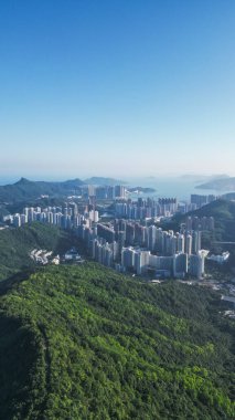 Tseung Kwan O kasabası ile Razor Hill, Hong Kong 11 Kasım 2022