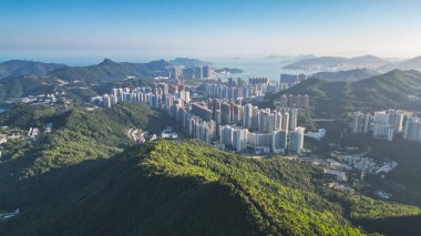 Tseung Kwan O kasabası ile Razor Hill, Hong Kong 11 Kasım 2022