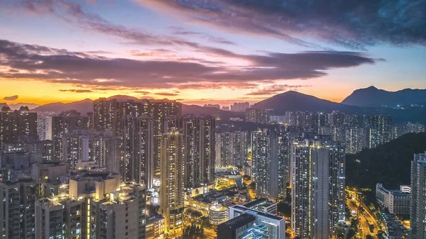 stock image Residential building at Hang Hau district, Night view 17 May 2022