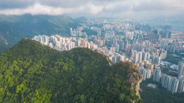 Lion Rock Dağı Peyzajı, Hong Kong 16 Kasım 2022