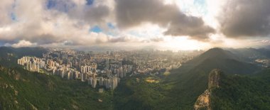 Lion Rock Dağı 'ndan Kowloon Manzarası, HK 16 Kasım 2022