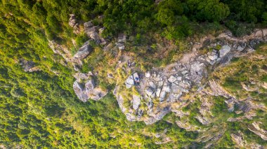 Lion Rock Dağı Peyzajı, Hong Kong 16 Kasım 2022