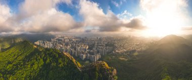 Lion Rock Dağı 'ndan Kowloon Manzarası, HK 16 Kasım 2022