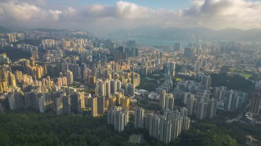 Lion Rock Dağı 'ndan Kowloon Manzarası, HK 16 Kasım 2022