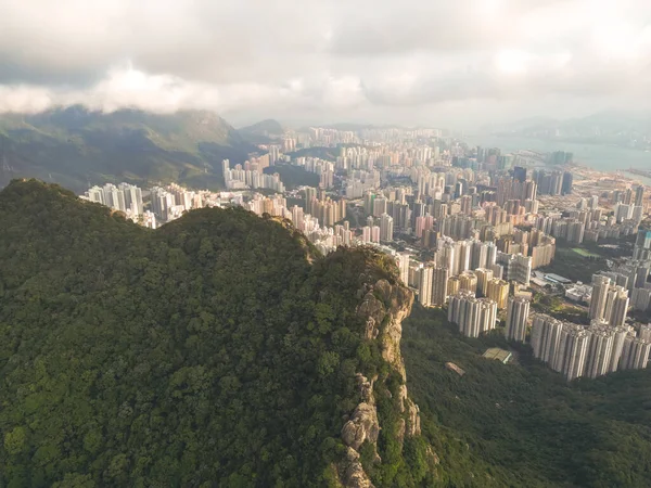Landscape Lion Rock Mountain Hong Kong Nov 2022 — стокове фото
