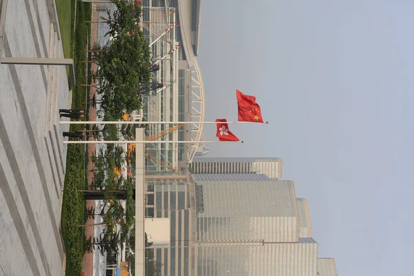 Junio 2012 Hong Kong Torre Oficinas Negocios Con Hong Kong — Foto de Stock