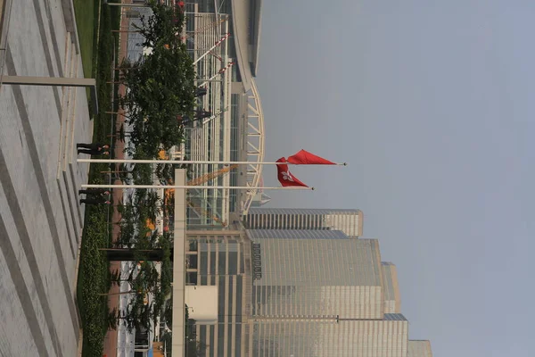 Juni 2012 Bürohochhaus Hongkong Mit Hongkong — Stockfoto