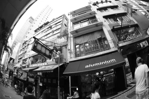2012年6月10日香港中心部の通りの風景 — ストック写真