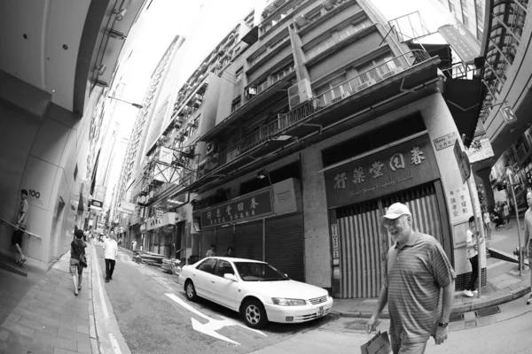Ιούνιος 2012 Δρόμο Scape Του Κεντρικού Hong Kong — Φωτογραφία Αρχείου