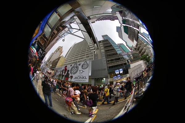 2012年6月10日香港の人々が権利を守るために通りに出た — ストック写真