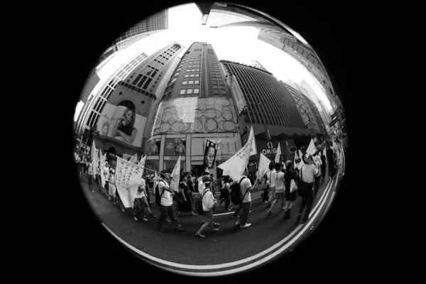 Junio 2012 Pueblo Hong Kong Salió Las Calles Para Proteger —  Fotos de Stock