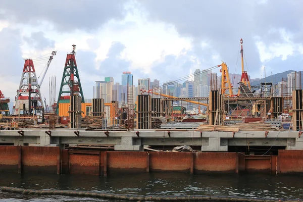 Junio 2012 Proyecto Centro Hong Kong Construcción — Foto de Stock
