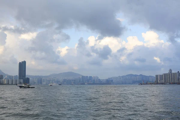 Haziran 2012 Hong Kong Viktorya Limanı Manzarası — Stok fotoğraf