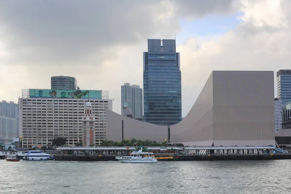 stock image 27 June 2012 Architecture structure of Hong Kong Cultural Centre over sky