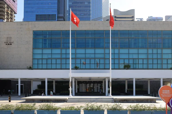 stock image the corridor of city hall, hong kong 14 Oct 2022